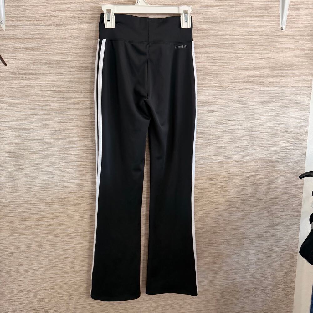 Adidas Girls Flare Leg Pants size M 10/12 slim fit - Picture 5 of 7